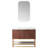 Mahon 42'' Free Standing Single Bathroom Vanity with Cultured Marble Top-551895181-551876675