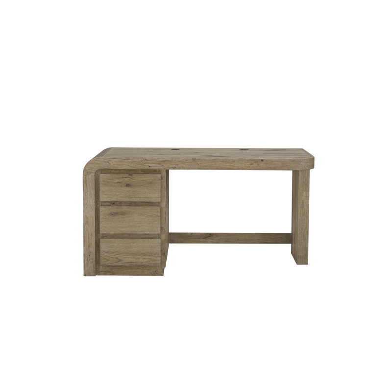 Bureau de direction en chêne English Knotty Junior
