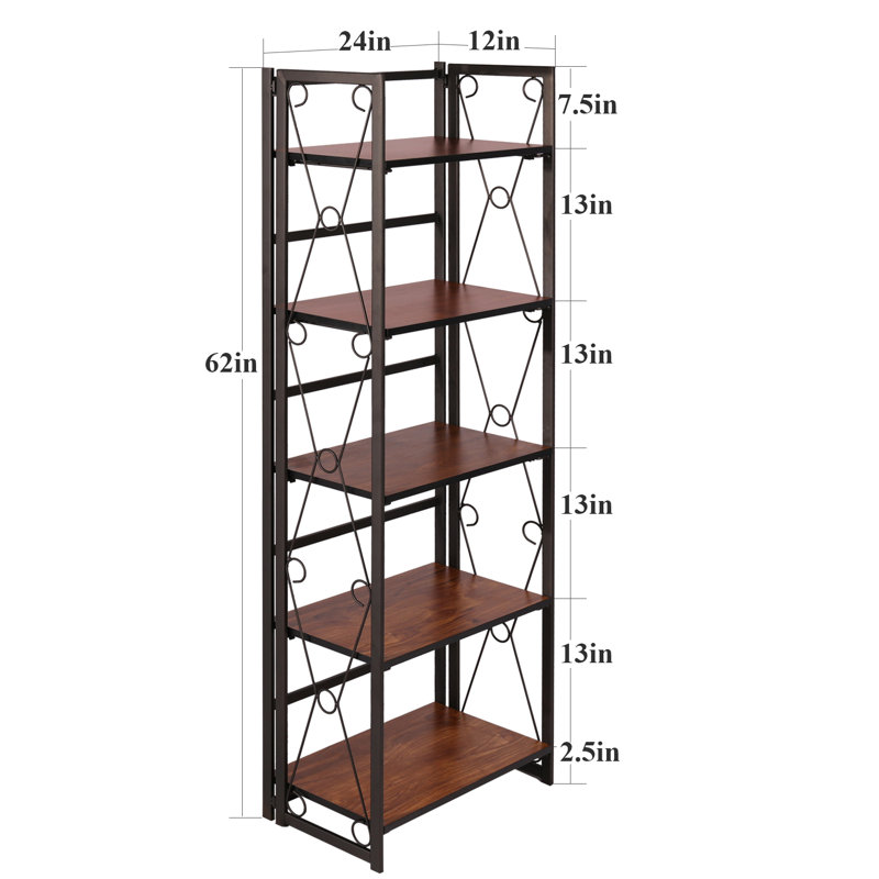 Mittler Etagere Bookcase, Teak Wood