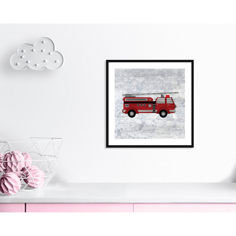 Red 1 Paper Print, Black Box Framed, 26.5" H x 26.5" W x 1.18" D
