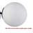 Celestyna Modern Matte Black Semi-Flush Led Globe Ceiling Light - 3 Light-1113674939