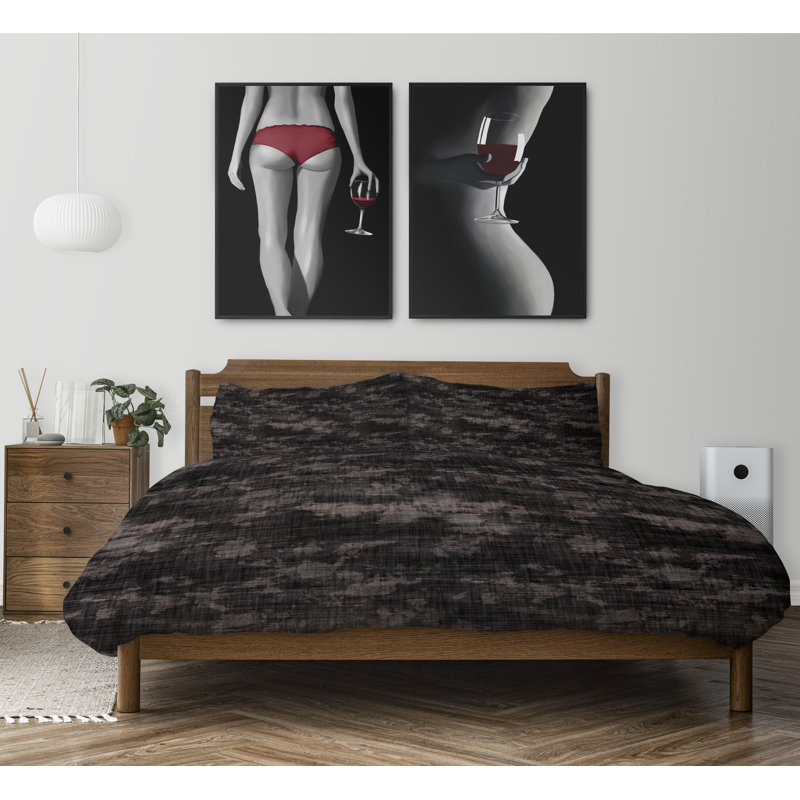 Polyester Channel Abstract Comforter, King Comforter + 2 King Pillowcases