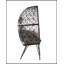 Chaise longue en osier et tissu Aeven
