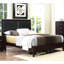 Lit moderne grand, finition, tête de lit à boutons en simili cuir, tête de lit contemporaine avec boutons-782361037-782361036