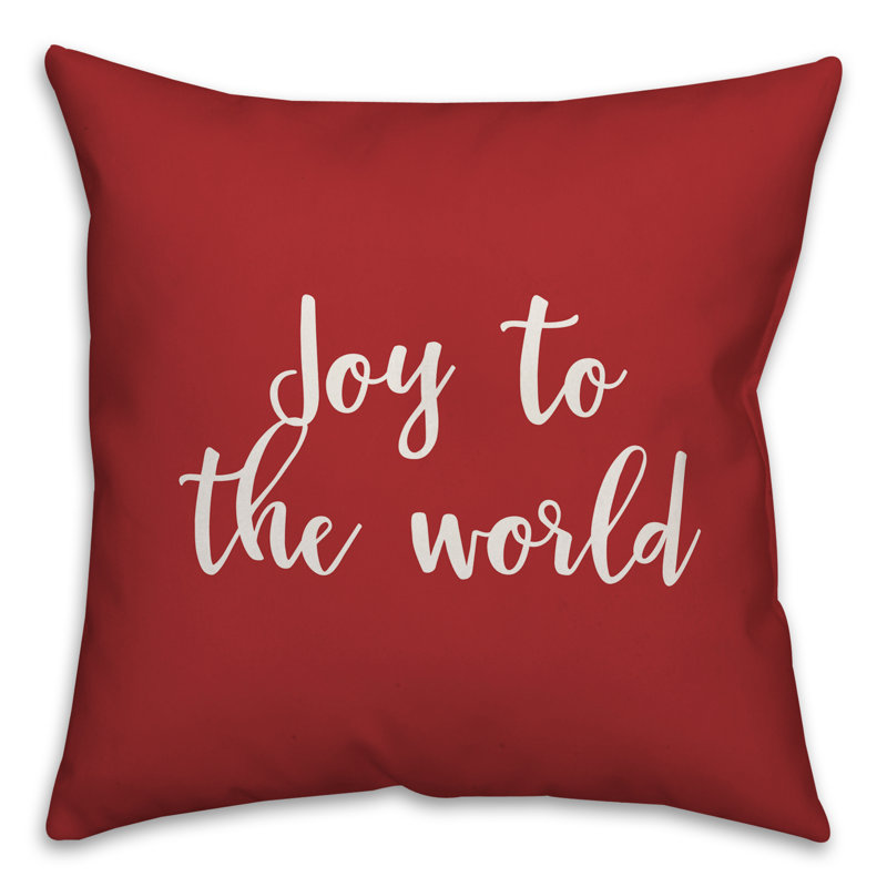 Reversible Throw Pillow, Red, Throw Pillow