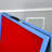 FixtureDisplays® 24.5" W x 45" H x 27" D Double-sided Easel with Dry Erase Magnetic Surfaces - Blue 19531