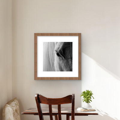 L'œil de cheval blanc - décor rustique gris mat