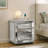Three Drawer Mirror Finish Cabinet