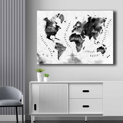Élégante peinture sur toile décorative, 27,6 po x 39,4 po | 100% toile (épaisseur: 0,1 pouce) et cadre 100% bois de pin (épaisseur: 0,9 pouce) | Design moderne blanc, gris et noir, parfait pour les amateurs de décoration intérieure et d'art