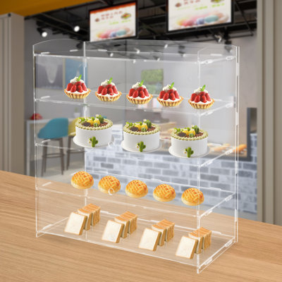 18.7'' H x 18.7'' W Acrylic Retail Counter Display Case