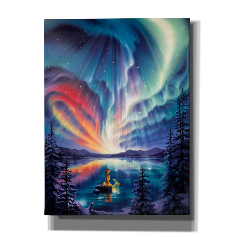 «Enchanted Lake on Canvas» par Kirk Reinert, H 54 po x l 40 po x P 1,5 po
