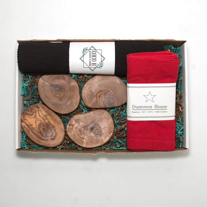 Rectangle Placemat And Napkin Set, Bright Red