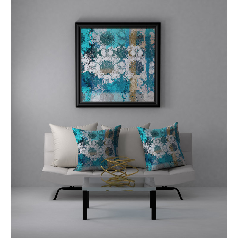 Housse de coussin décoratif carrée Exotic attraction, 24 po x 24 po