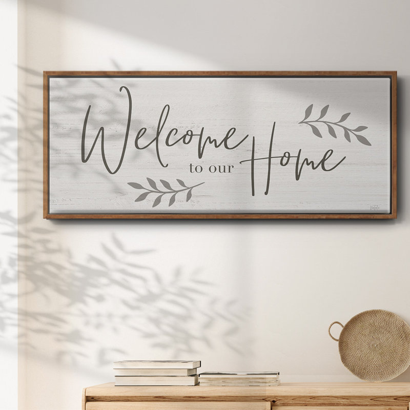 Welcome To Our Home - Toile encadrée, H 20 po x l 50 po