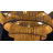 4 Tier 6 Light Raffia Dimmable Chandelier