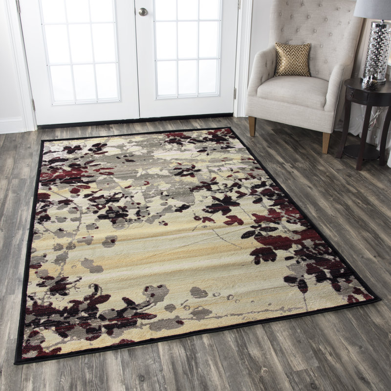 Culver Floral Indoor Rug, Rectangle 3'3" x 5'3"