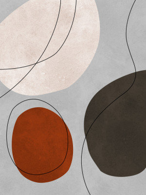 Organic Abstract Shapes Print, Size, Format, Frame Color