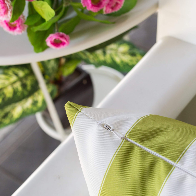 Coussin Horizon, Rectangle H 14 po x l 20 po, Vert citron