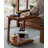 26.57" Brown Rectangular Solid Wood End Tables