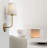 2-light Linen Fabric Shade Wall Sconce