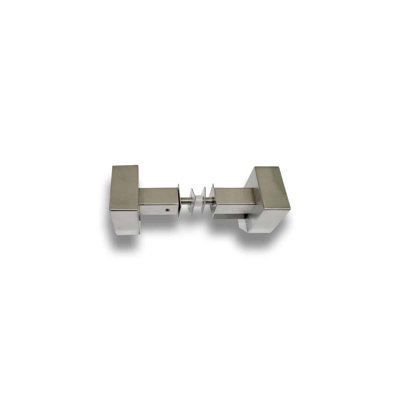 Poignée de porte carrée en acier inoxydable de 2 po de calibre 304 - Porte de douche / verre