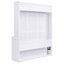 Grand lit blanc avec tablette pratique