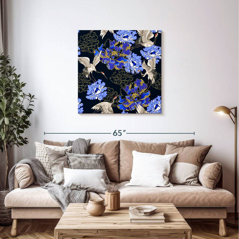 Brampt Japanese Floral, 36" H x 36" W