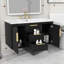 Meuble-lavabo mural 36 po avec lavabo, meuble-lavabo mural 36 po avec 2 portes et 2 tiroirs, meuble-lavabo flottant avec ligne décorative-956711034