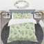 Ensemble de housse de couette à mid-century brillante eucalyptus floral iii-40702291