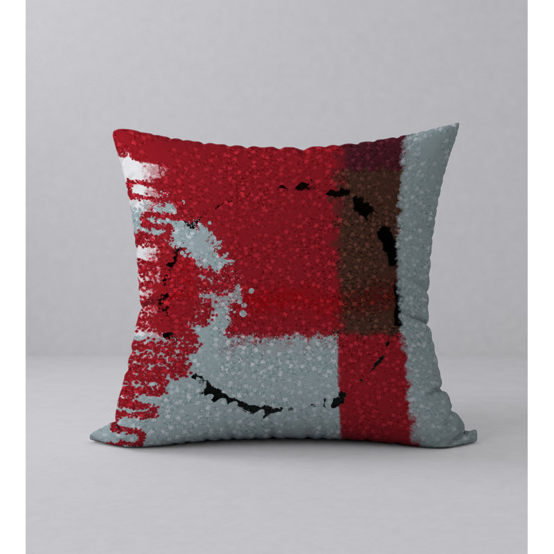 Abstract Reversible Throw Pillow, 24" x 24"