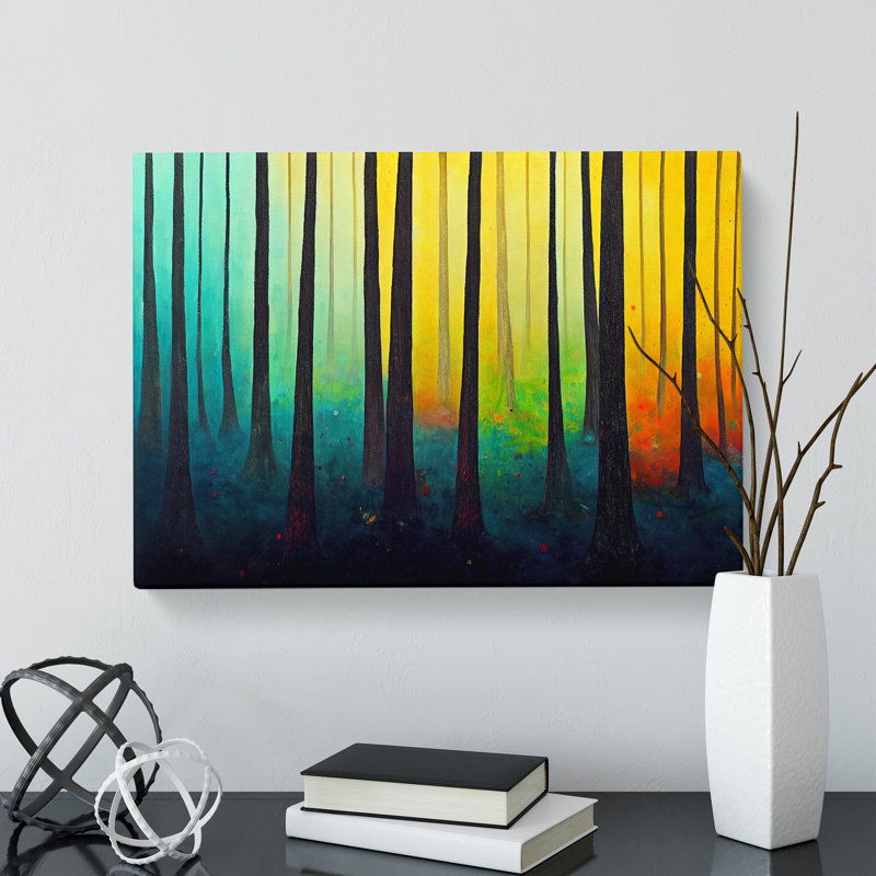 Colourful Forest In Spring Vol.2 - Wrapped Canvas, 50cm H x 76cm W x 3cm D