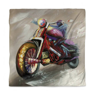 Abstract Motorcycle Duvet Cover - Modern Living Room Decor