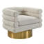 Fauteuil d'appoint pivotant en tissu Modern-1248357496