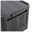 Armoire de rangement pliante noire à 5 niveaux avec porte magnétique, rangement en plastique pliable sur roulettes, solution de rangement compacte de 20 pouces