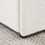 Grand lit plateforme tapissier Livcle Ivory Boucle