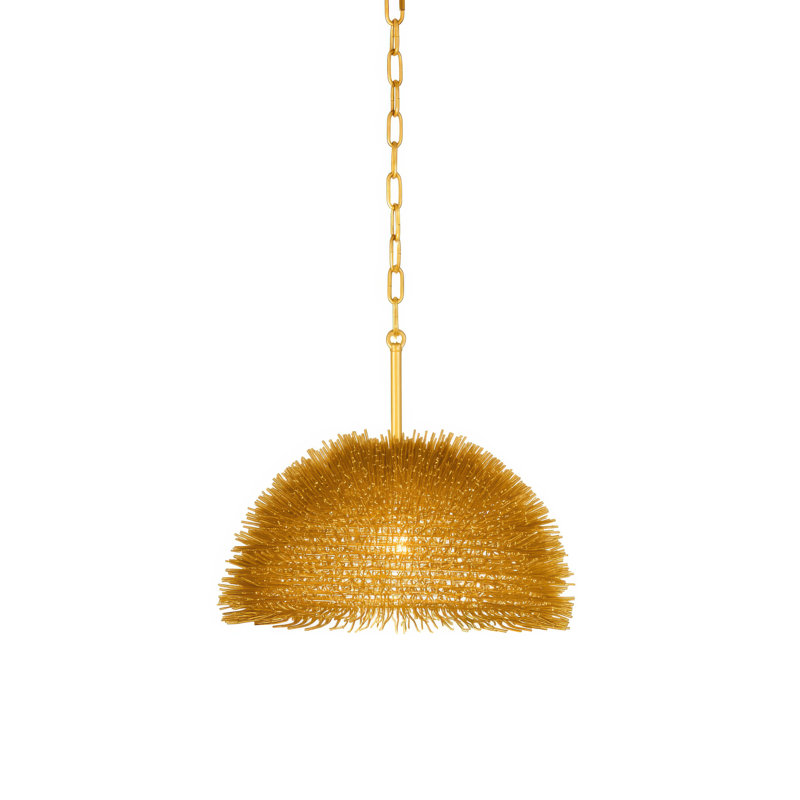 Urchin Dome Pendant, Gold