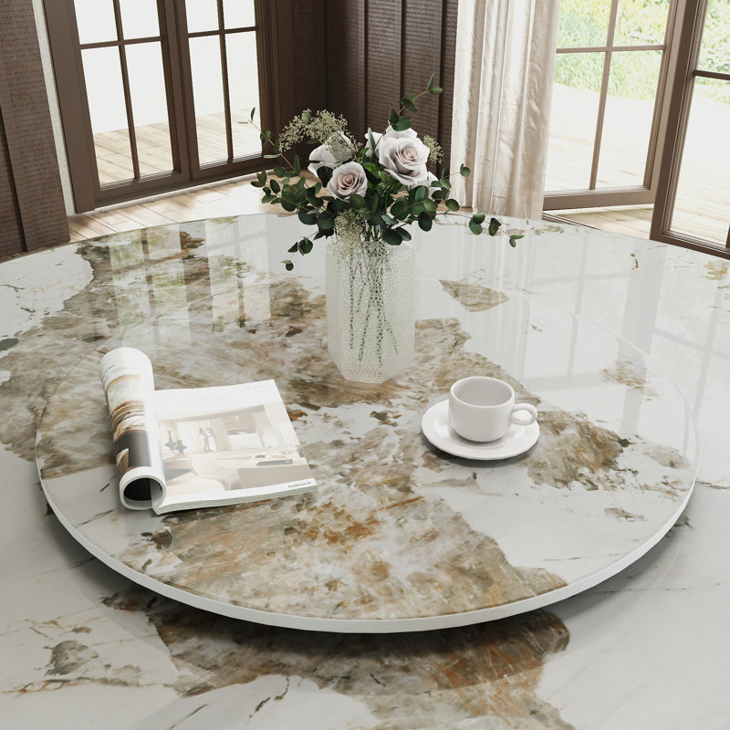 Sintered Stone Lazy Susan, 0.47" H x 31.5" W x 31.5" D