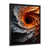 Impression noire sur toile encadrée