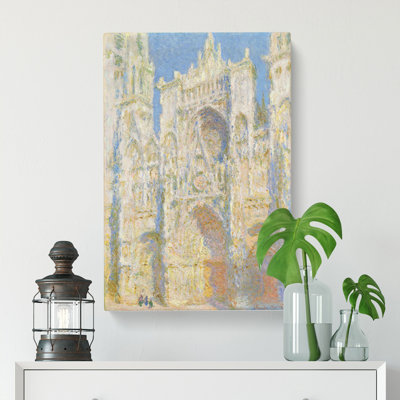 Rouen Cathedral Vol.2 by Claude Monet - Wrapped Canvas Painting