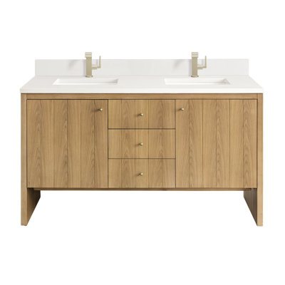 Hudson 60'' Double Bathroom Vanity with Top