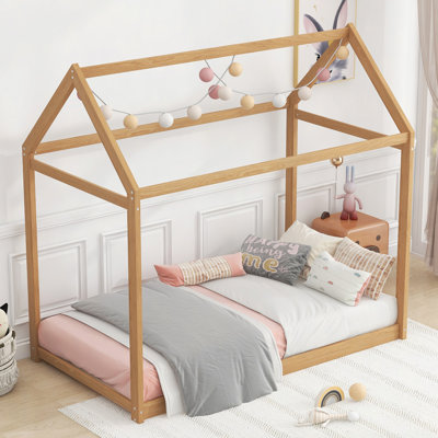 Wooden House Bed