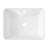 16" L x 12" W Rectangular Bathroom Sink White Ceramic Vessel Sink with Faucet Hole