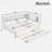 Wooden Daybed With Storage Shelves, Charging Station, Led And Trundle-324660149