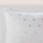 Ensemble d'édredon en peluche à imprimé métallique double / grand 4 pièces avec coussin décoratif blanc / or-117536847-117536848