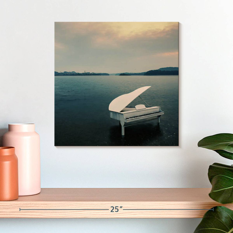 Abarca Piano By The Sea, H 16 po x l 16 po