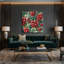 Art mural sur toile vert "Fruit guarana"-1172000351