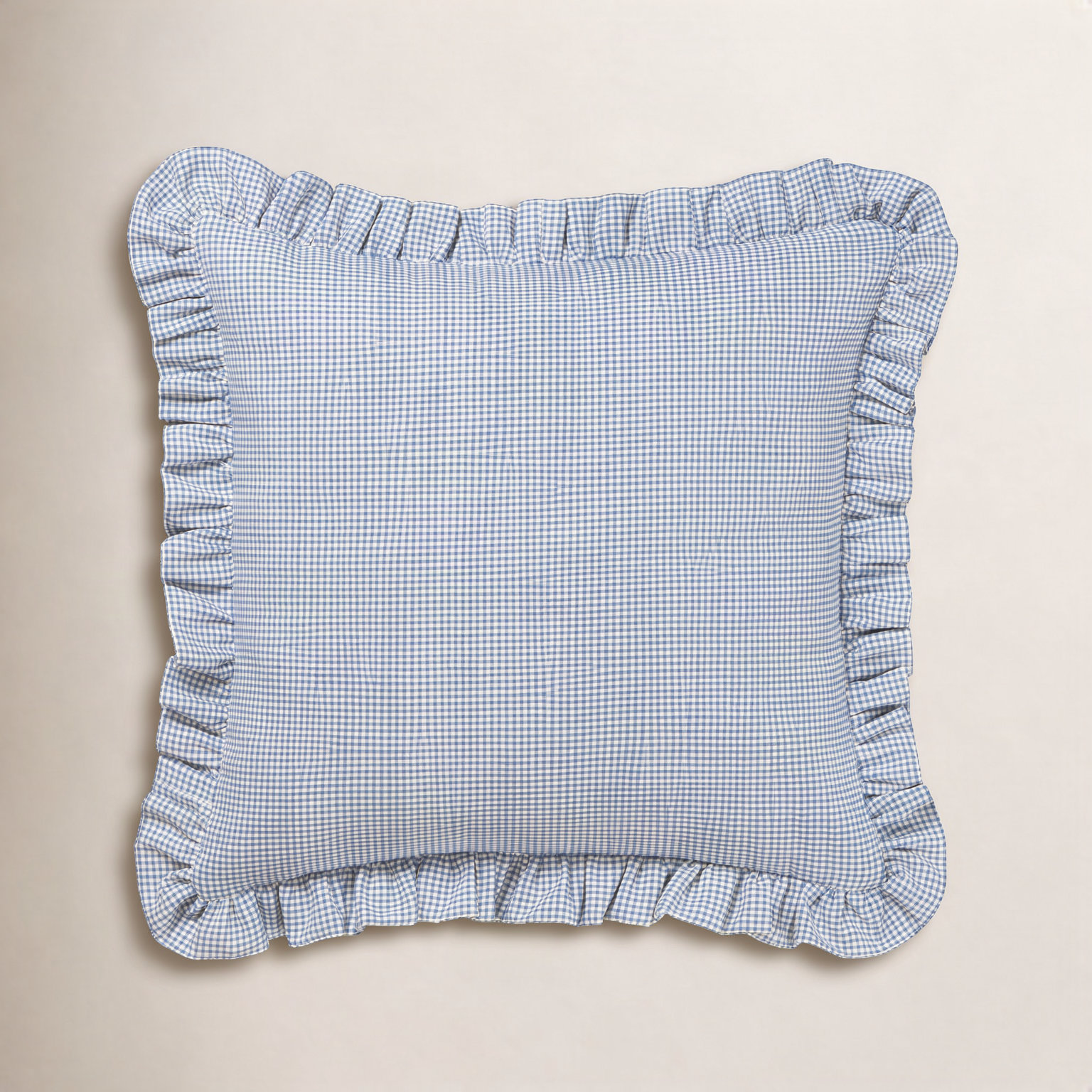 20" x 20" Cotton Throw Pillow, Feather, Blue
