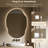 Asymmetrical LED Backlit Frameless Mirror with Anti-Fog, 3 Color Dimmable Light-649915651