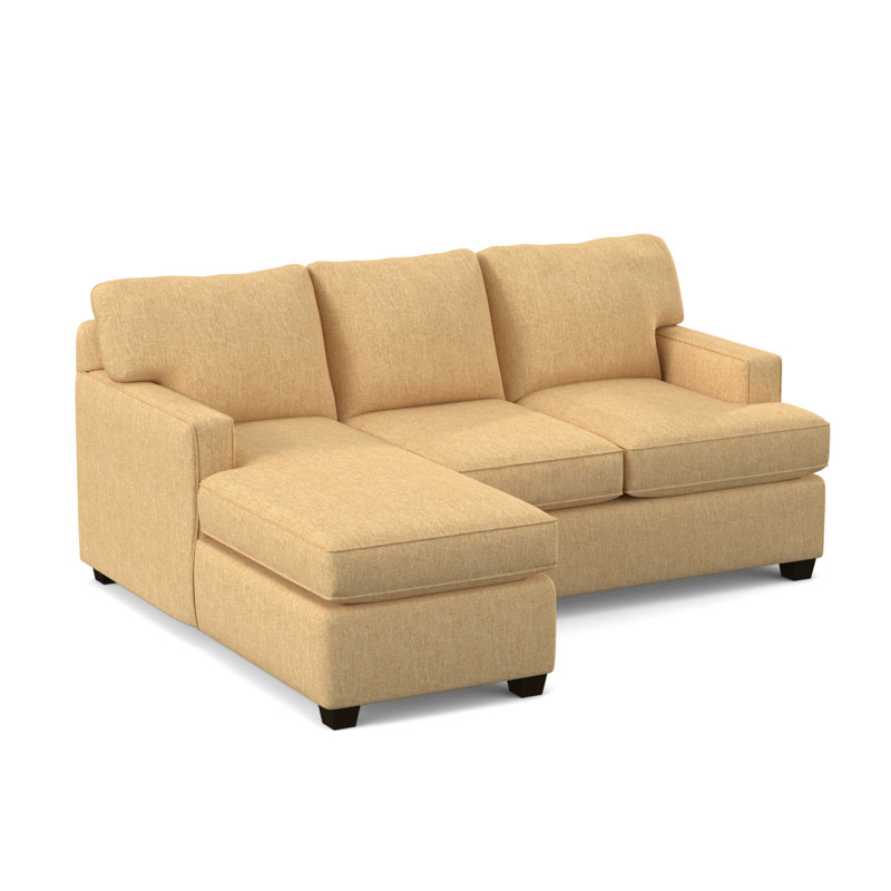 Canapé modulaire réversible avec repose-pieds de 80,5 po de largeur, Ressorts intérieurs, Beige chameau Dorset