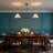 2-Light Linear Pendant Light with Pleated Fabric Shades and PVC Lining-1573065621